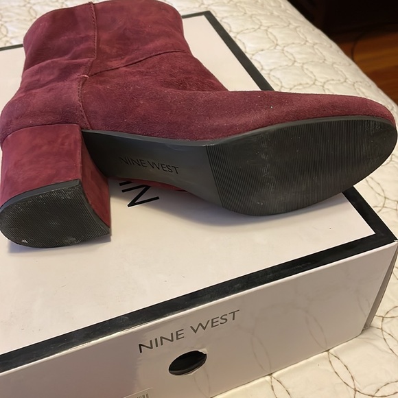 Gently worn NineWest boots. Cabernet is the color, basically wine. - Picture 7 of 7